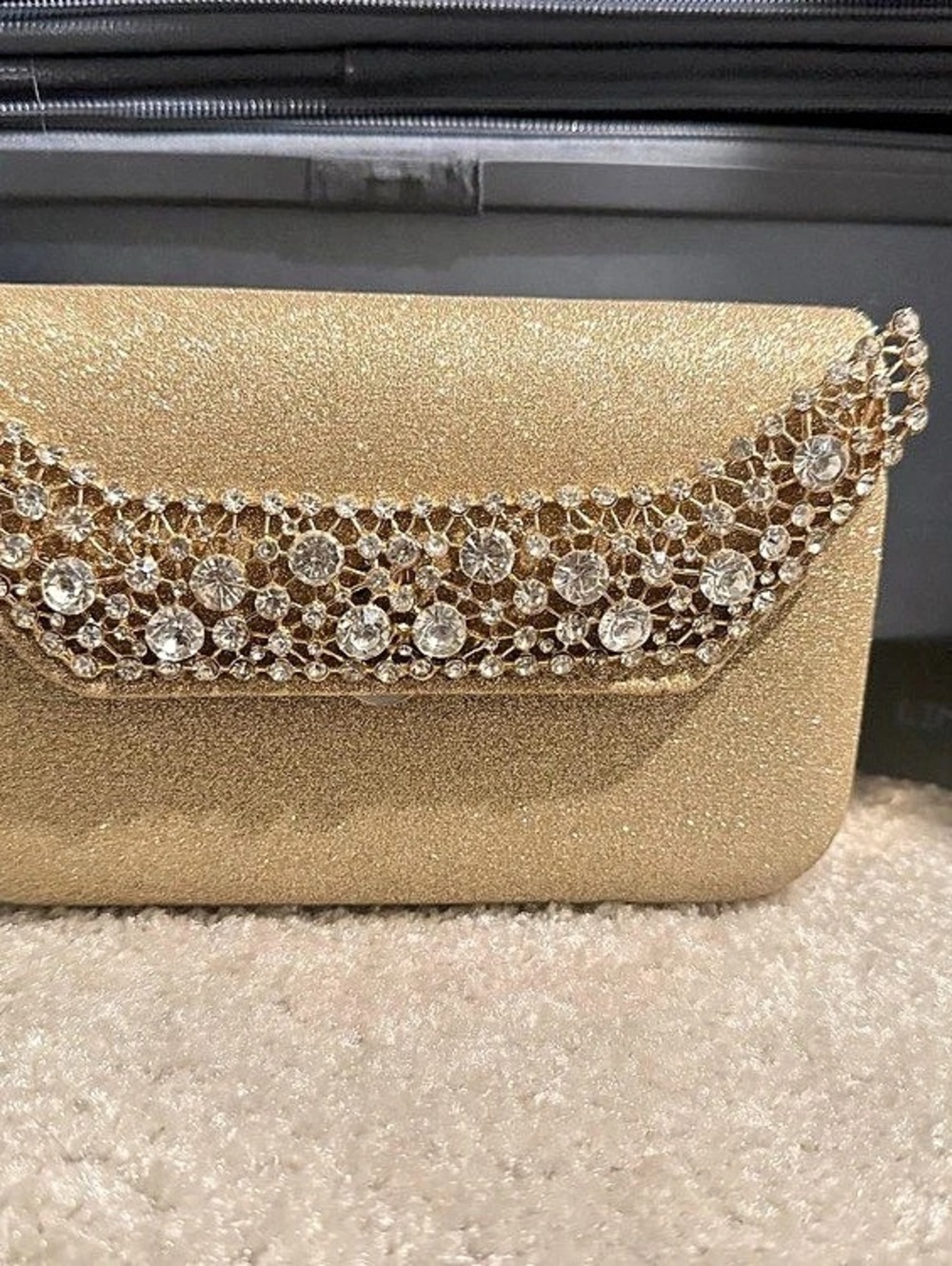Gold Embellished Clutch NWT